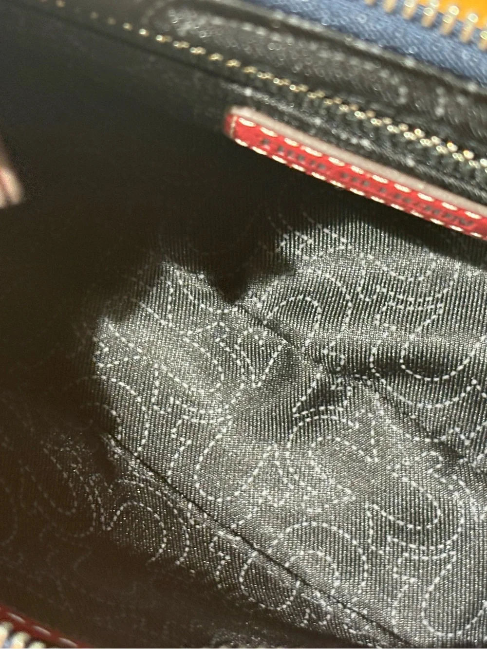 True Religion Crystal Wing denim hobo bag